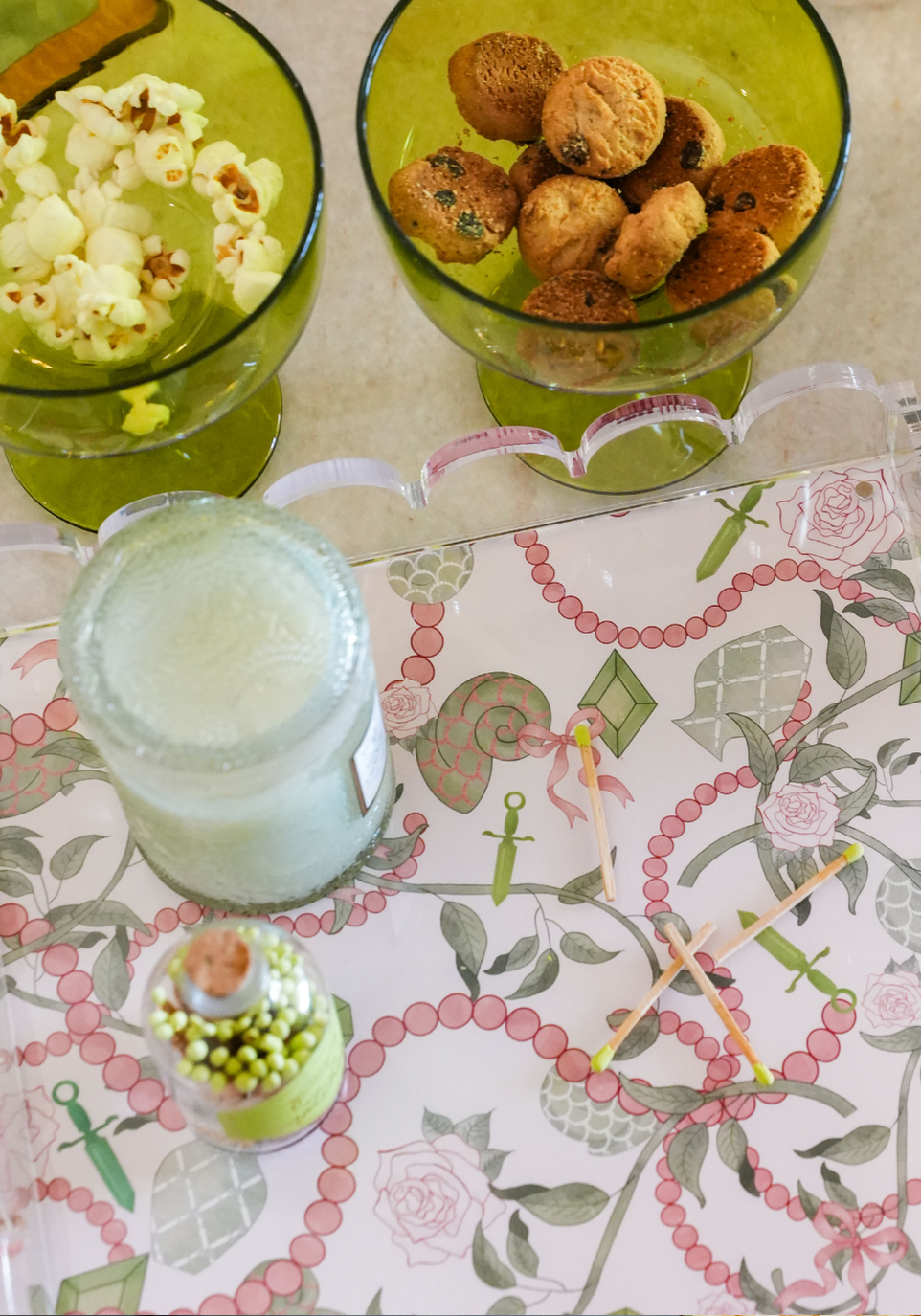 Kappa Delta Acrylic Scalloped Tray