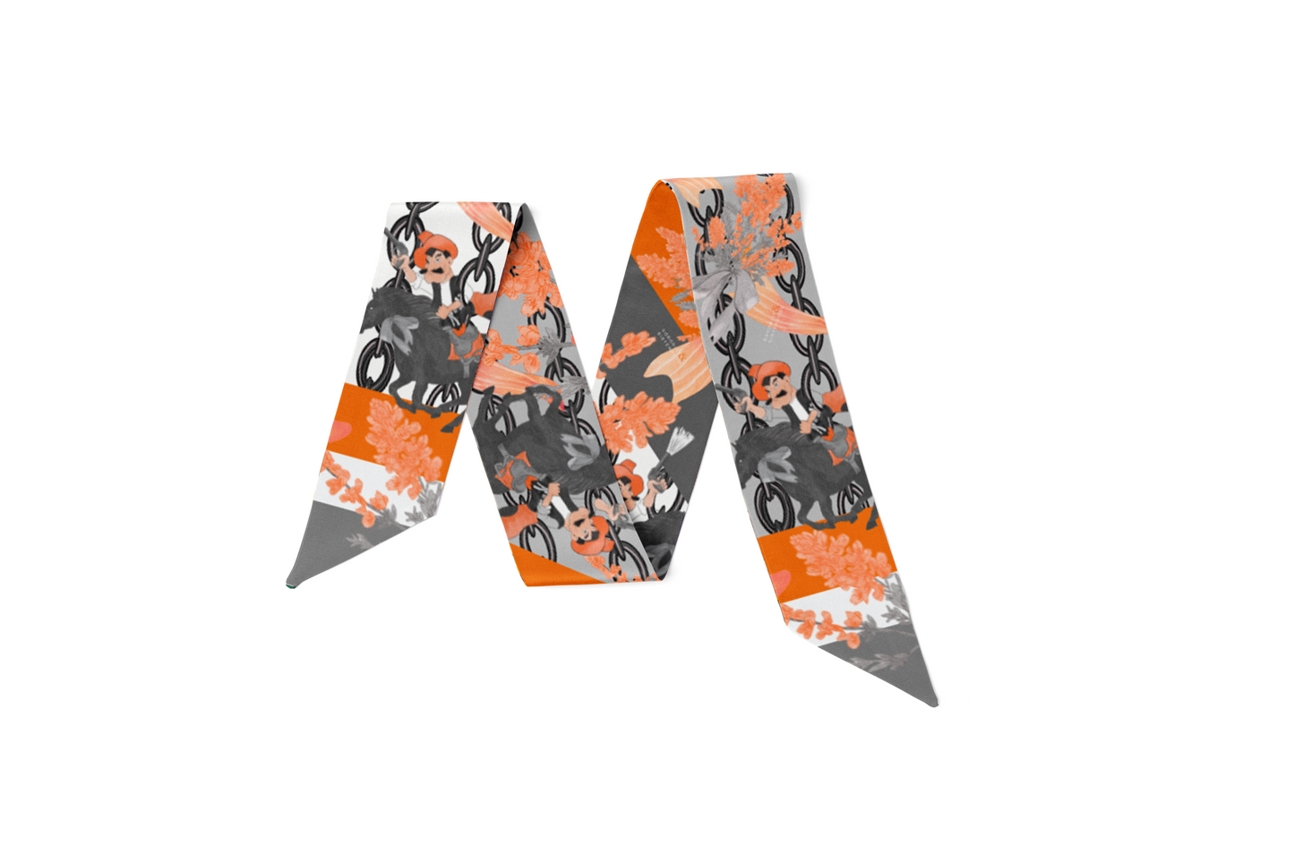 Black & Orange Heirloom Scarflette™