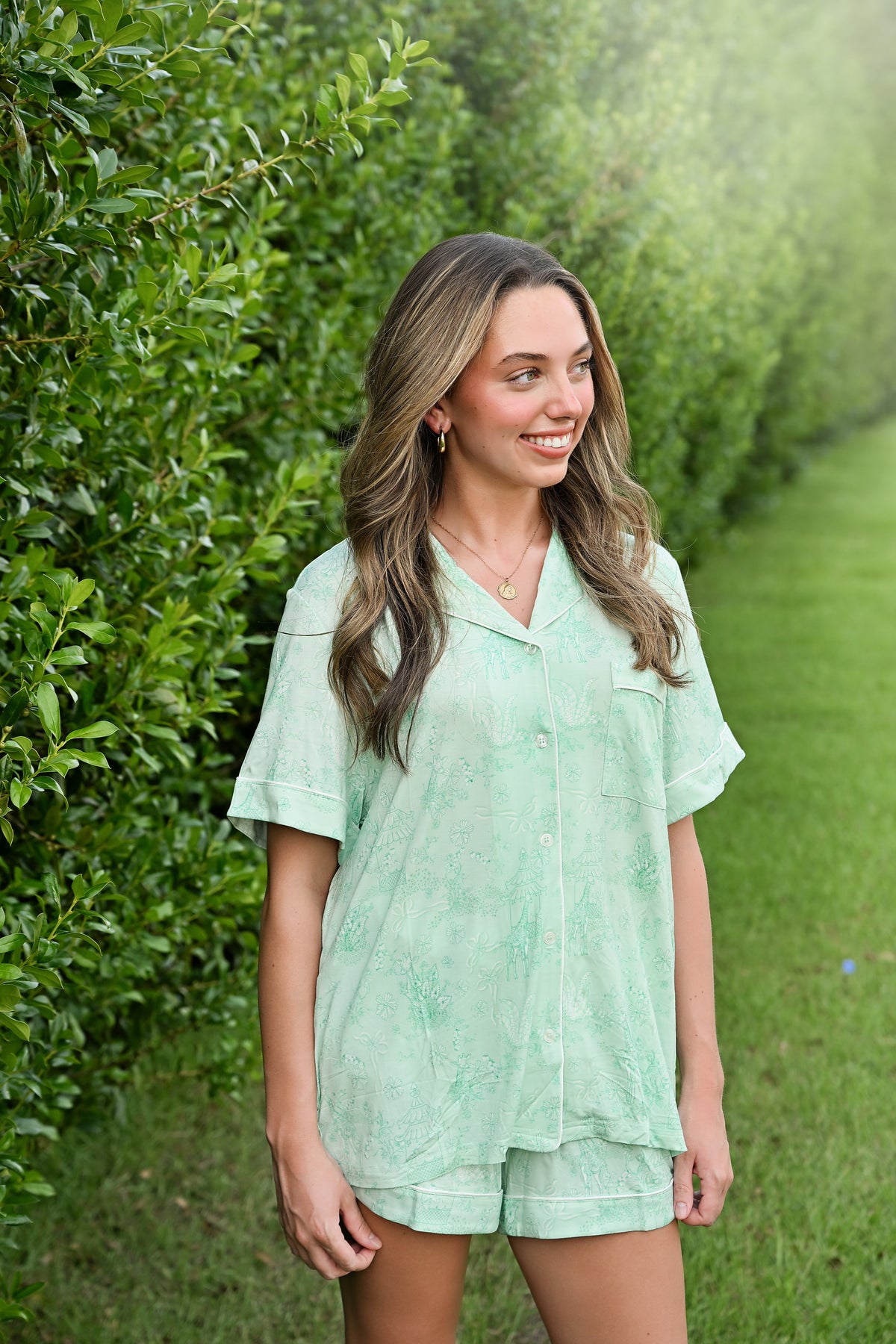 Alpha Epsilon Phi Pajama Shorts Set