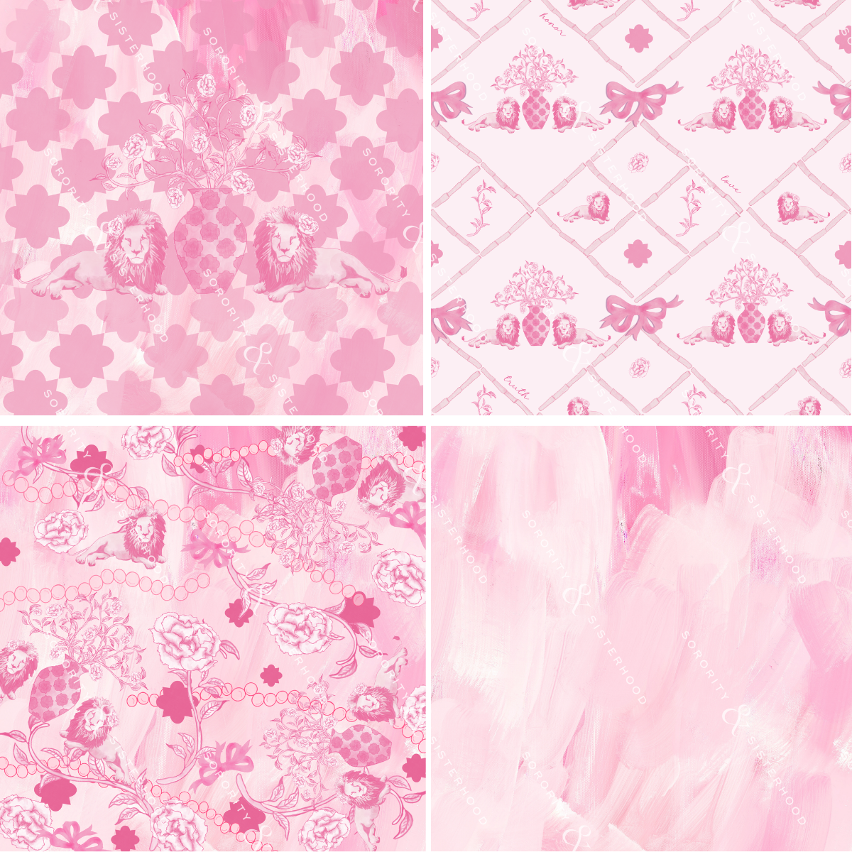 Phi Mu Acrylic Scalloped Tray