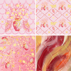 Chi Omega Acrylic Scalloped Tray