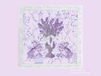 Purple & White Acrylic Scalloped Tray
