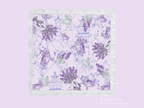 Purple & White Acrylic Scalloped Tray