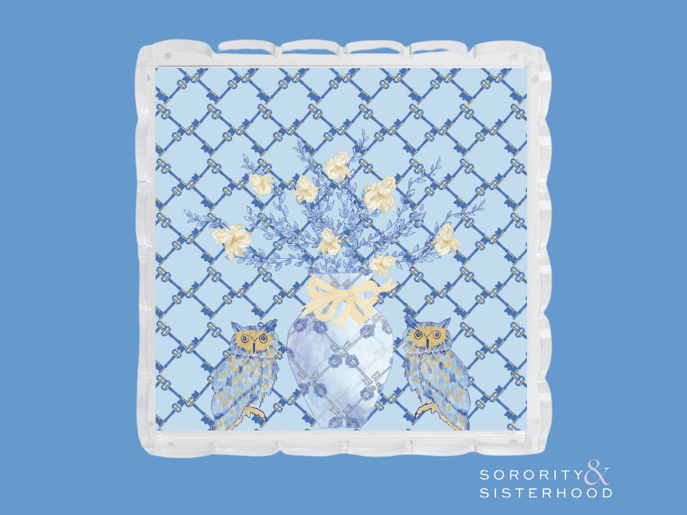 Kappa Kappa Gamma Scalloped Tray