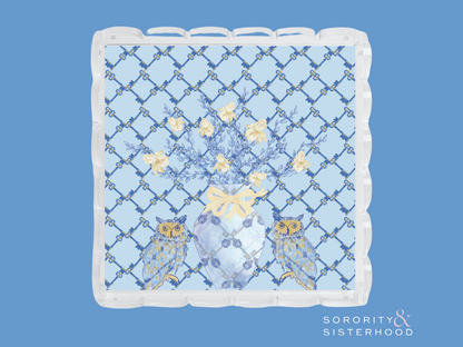 Kappa Kappa Gamma Scalloped Tray