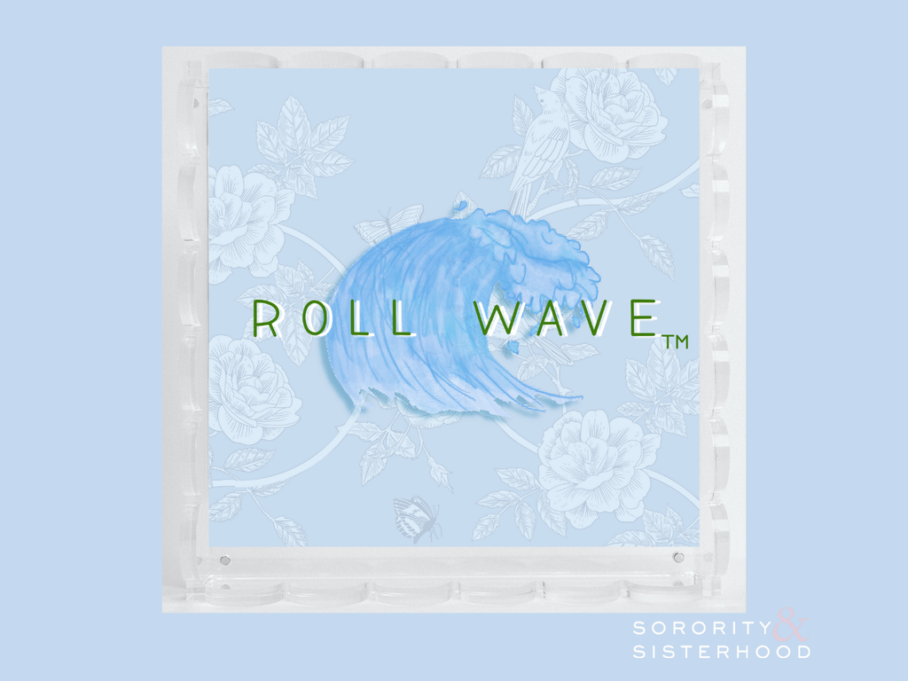 Tulane Acrylic Scalloped Tray