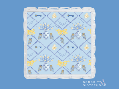 Kappa Kappa Gamma Scalloped Tray