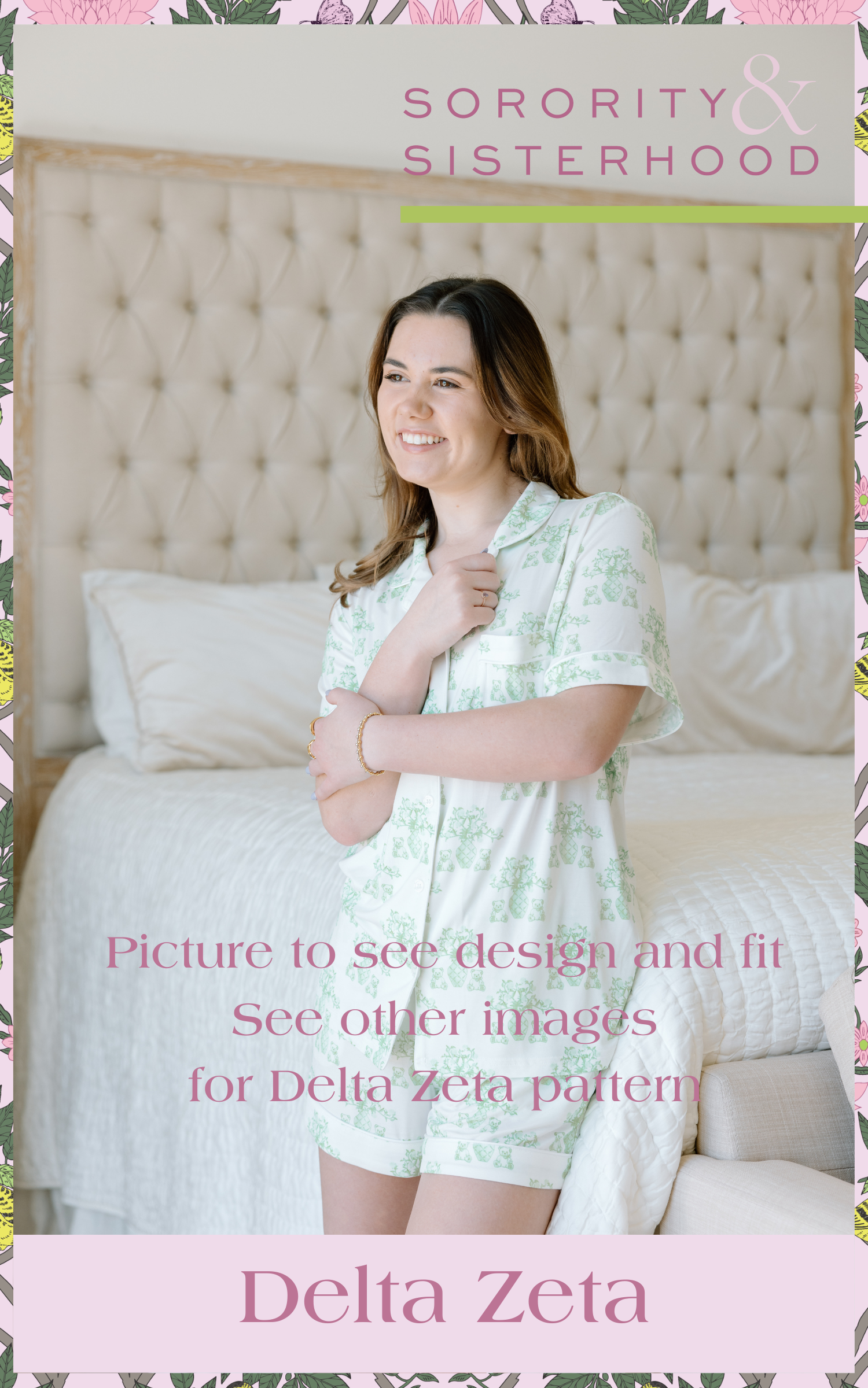 Delta Zeta  Pajamas - Sorority and Sisterhood