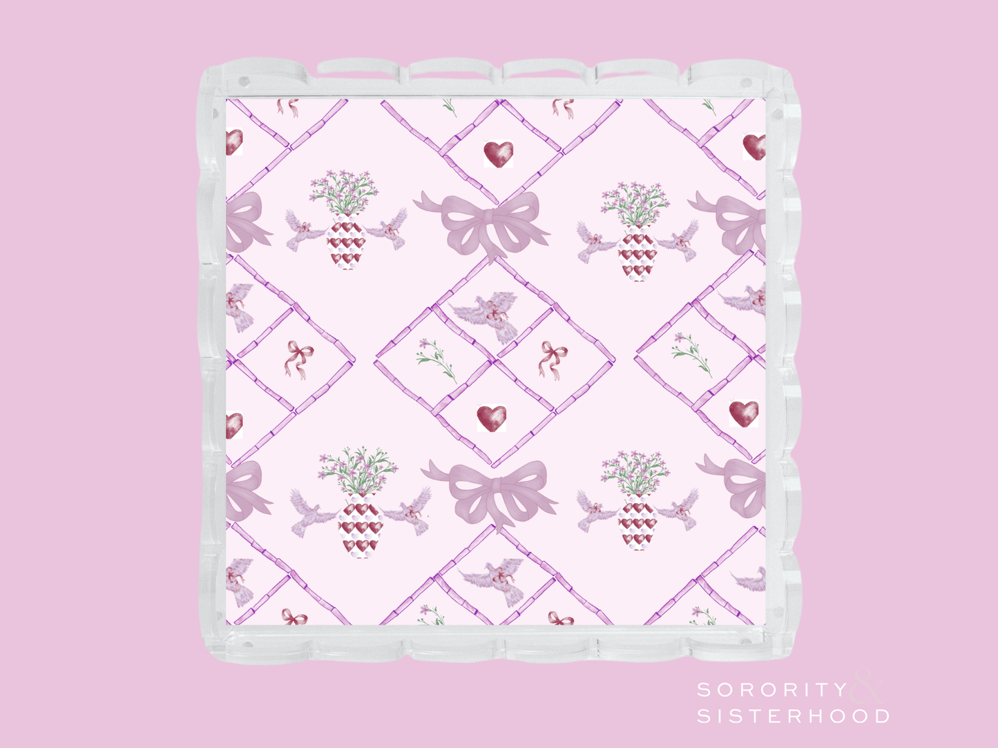 Sigma Kappa Scalloped Tray