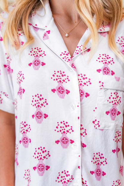 Alpha Omicron Pi Pajama Shorts Set