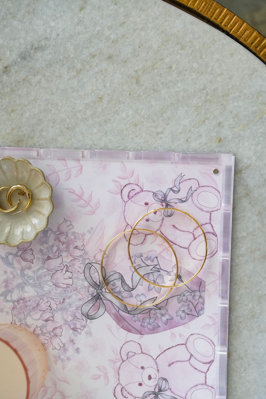 Alpha Phi Acrylic Scalloped Tray