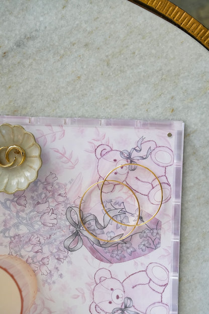 Alpha Phi Acrylic Scalloped Tray