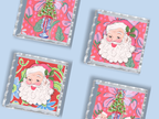 Sassy Santa Scalloped Tray
