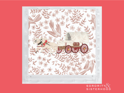 American Pioneer Acrylic Scalloped Tray