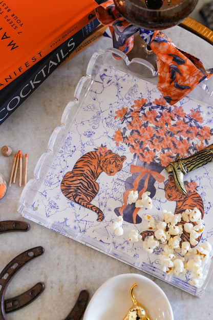 Auburn Acrylic Scalloped Tray