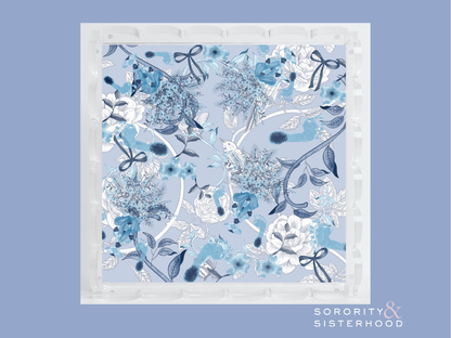 Blue & White Acrylic Tray