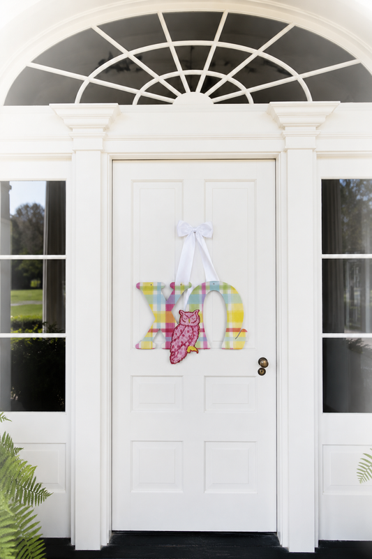 Chi Omega Door Hanger