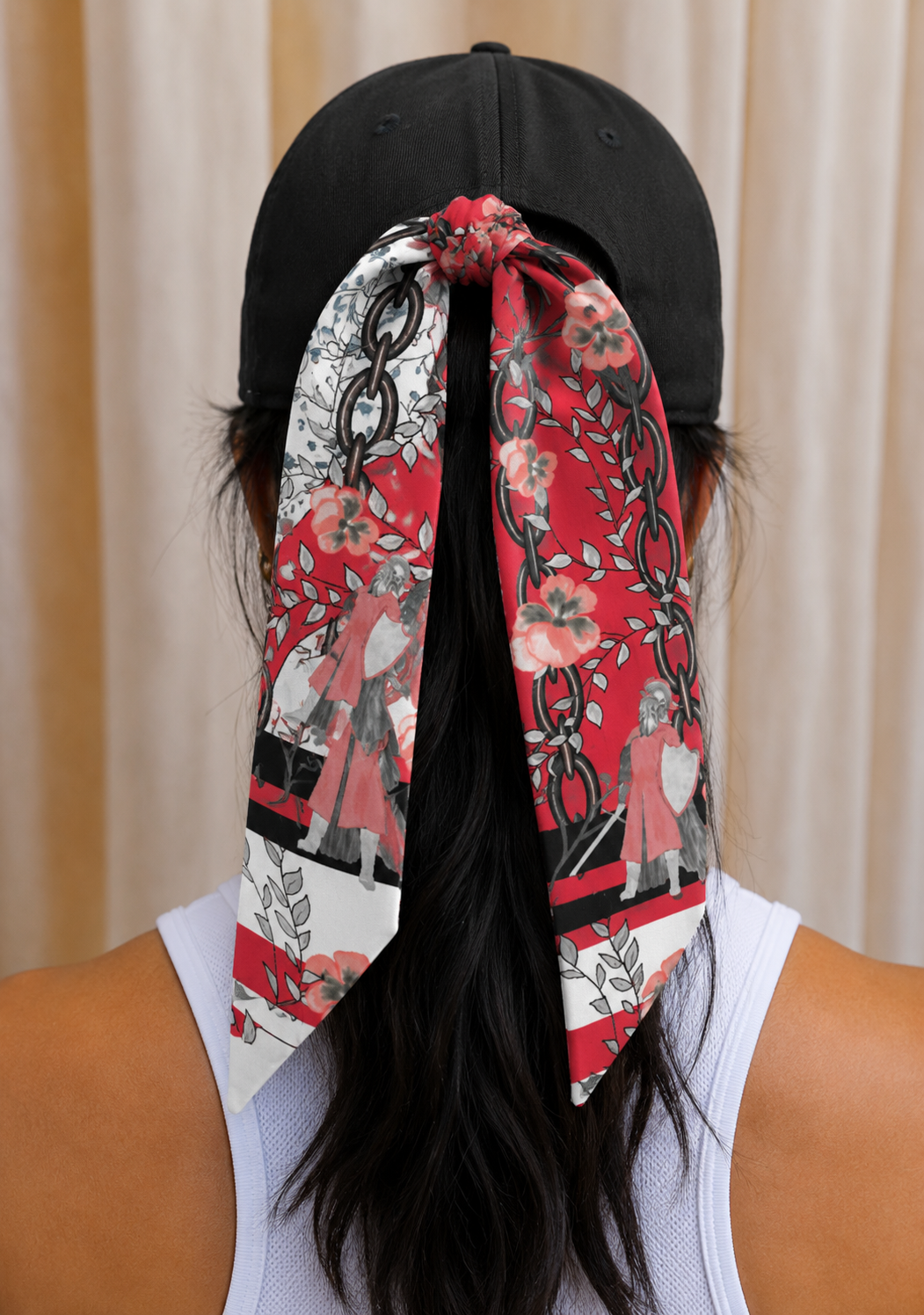Ebony & Dark Red Heirloom Scarflette™