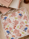 Ruby & Straw Acrylic Scalloped Tray