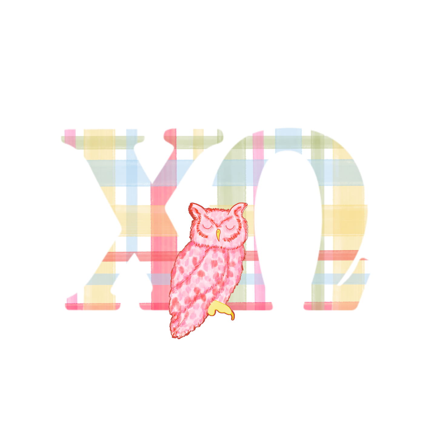 Chi Omega Door Hanger