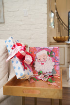 Sassy Santa Scalloped Tray