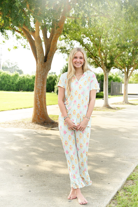 Heirloom Pajama Pants Set - Sacred Hearts