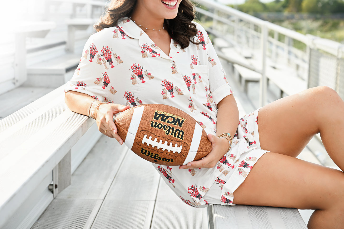 Gameday Heirloom Pajama Shorts Set - North Carolina State University