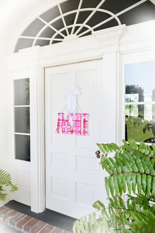 Alpha Omicron Pi Door Hanger