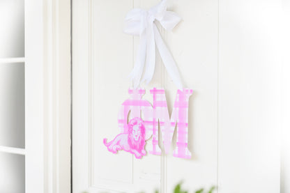 Phi Mu Door Hanger