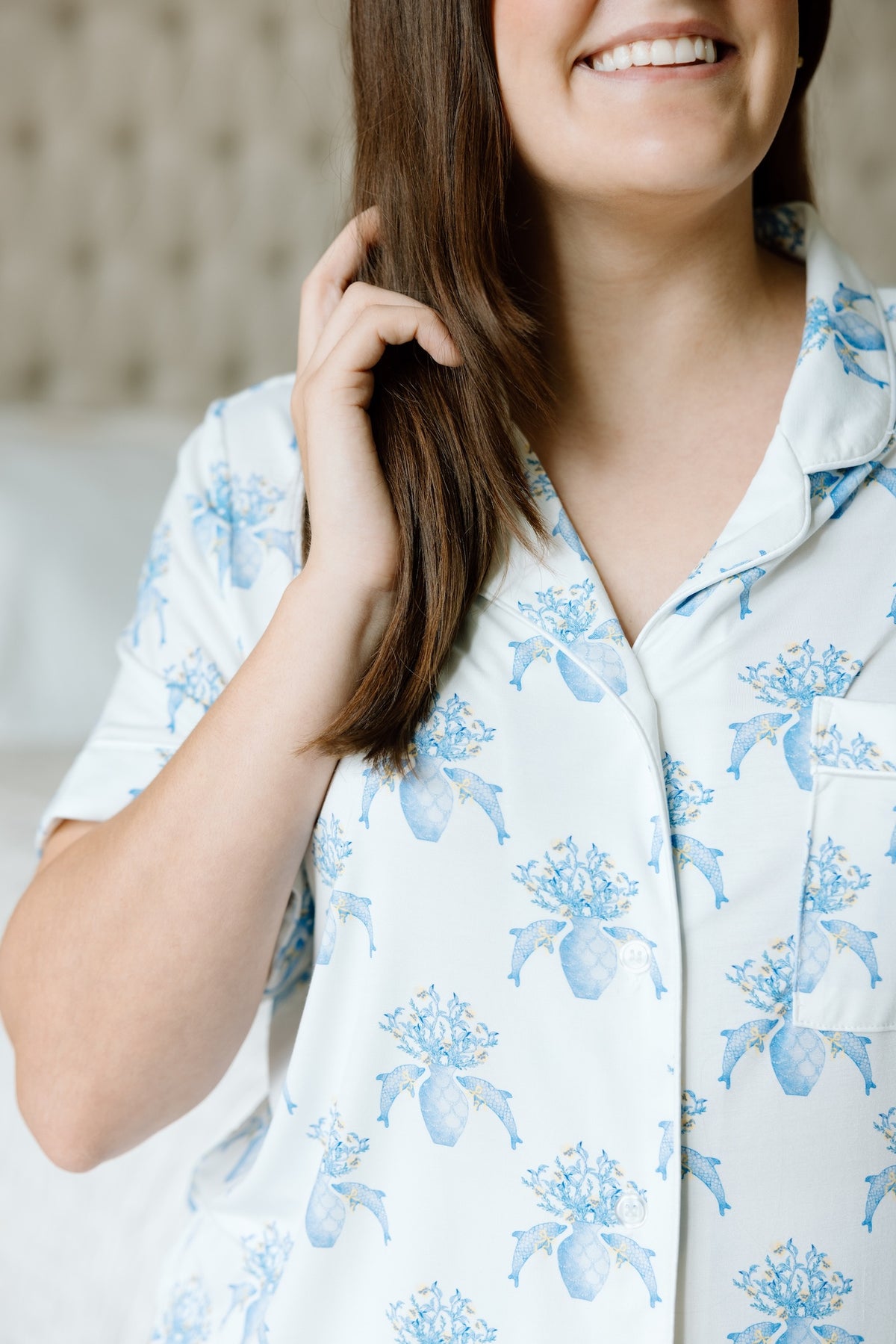 Delta Delta Delta Pajama Shorts Set