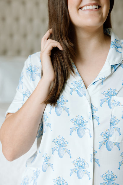 Delta Delta Delta Pajama Shorts Set