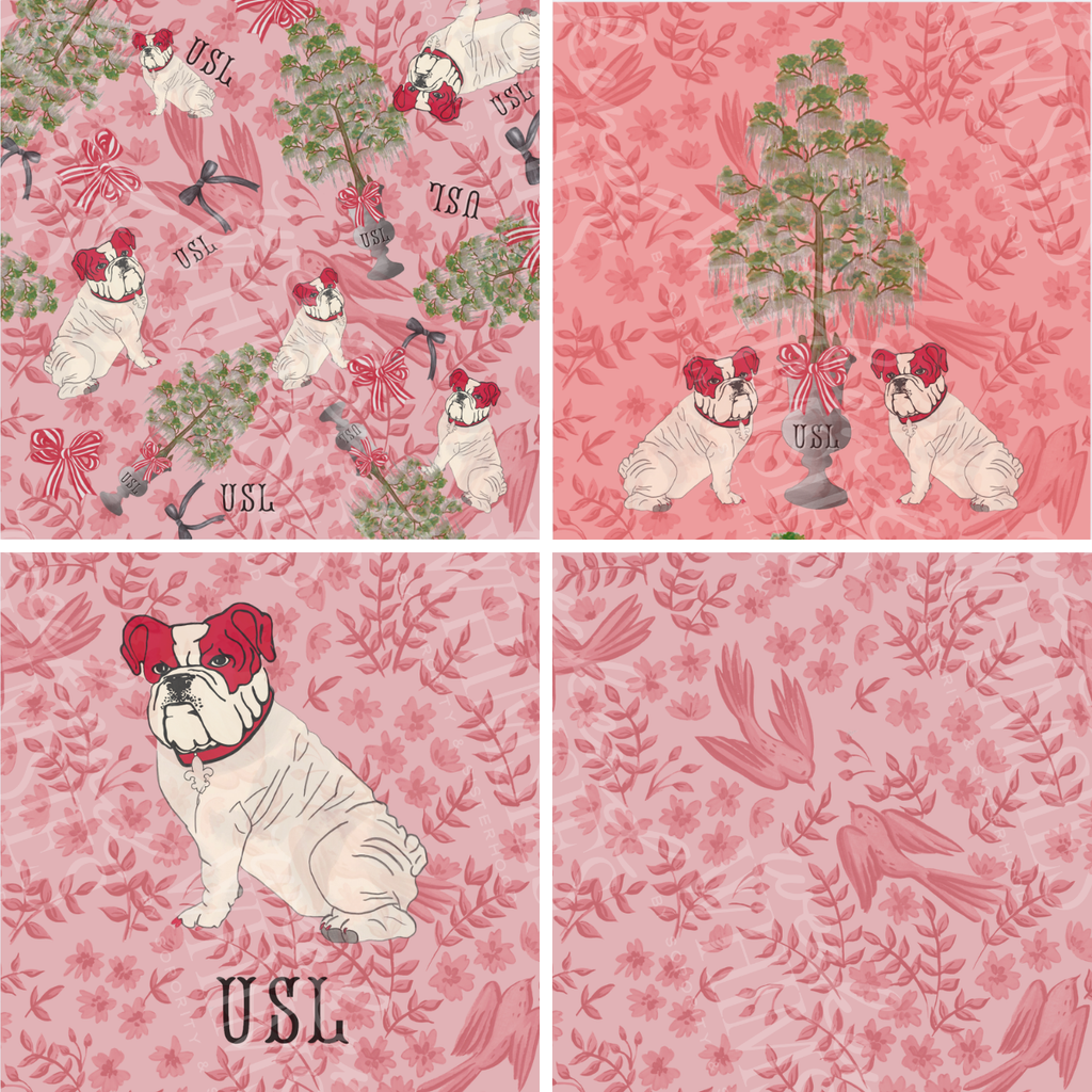 USL University of Louisiana Lafayette Acrylic Scalloped Tray