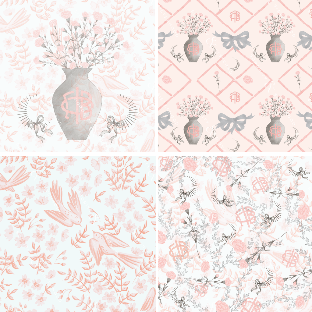 Gamma Phi Beta Scalloped Tray