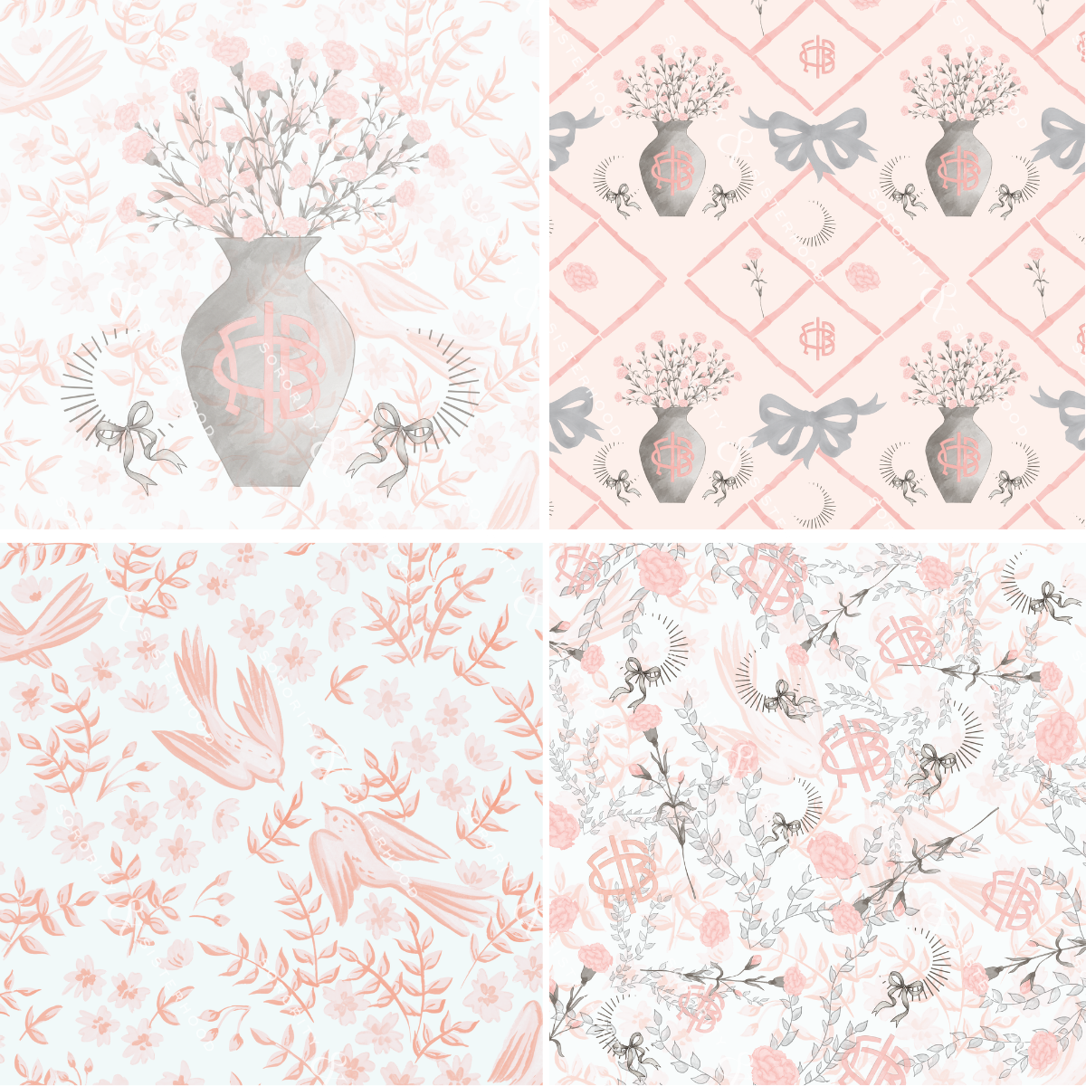 Gamma Phi Beta Scalloped Tray
