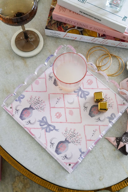 Gamma Phi Beta Scalloped Tray