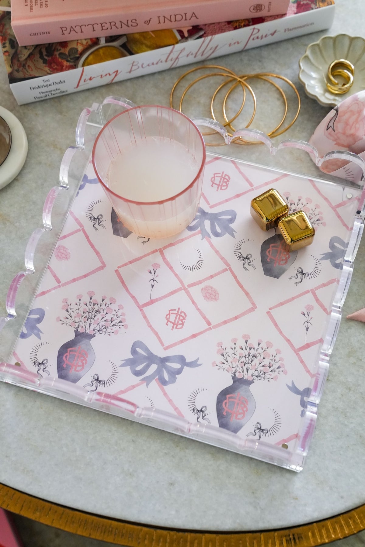 Gamma Phi Beta Scalloped Tray