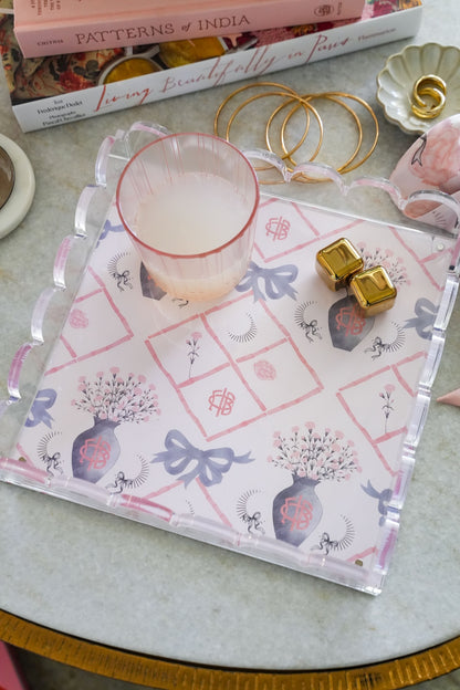 Gamma Phi Beta Scalloped Tray