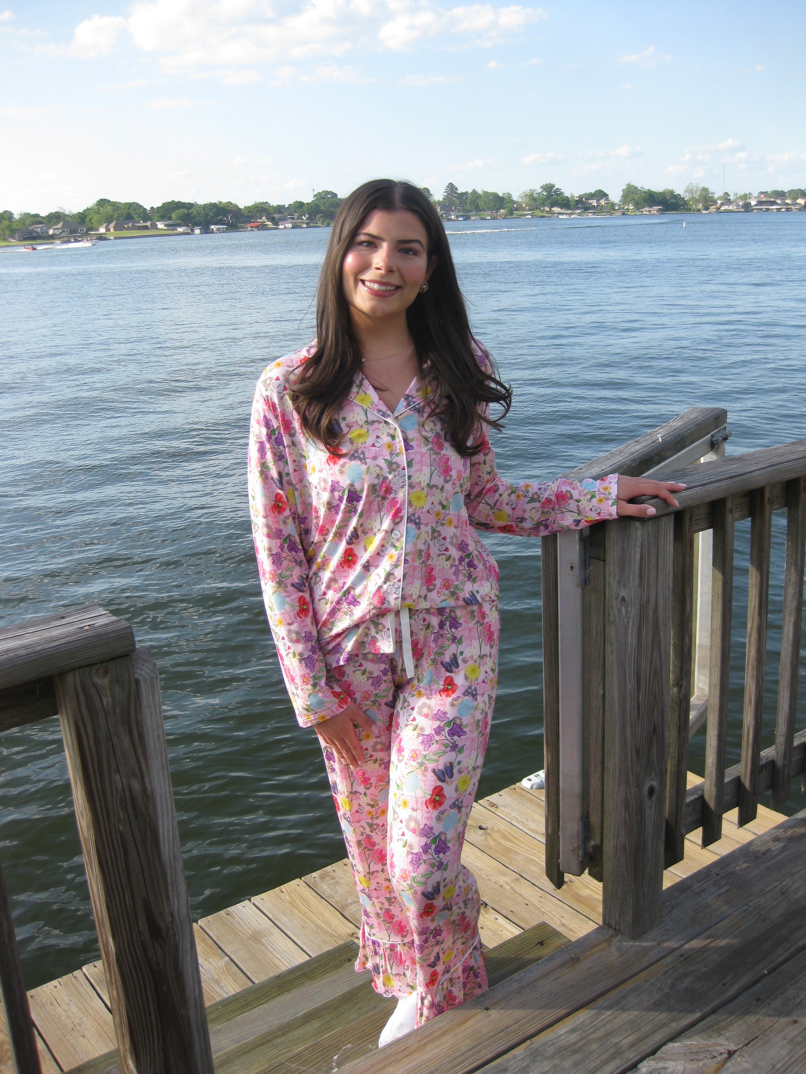 Heirloom Pajama Pants Set - Garden Party — 95% bamboo hand-illustrated pajama pants set