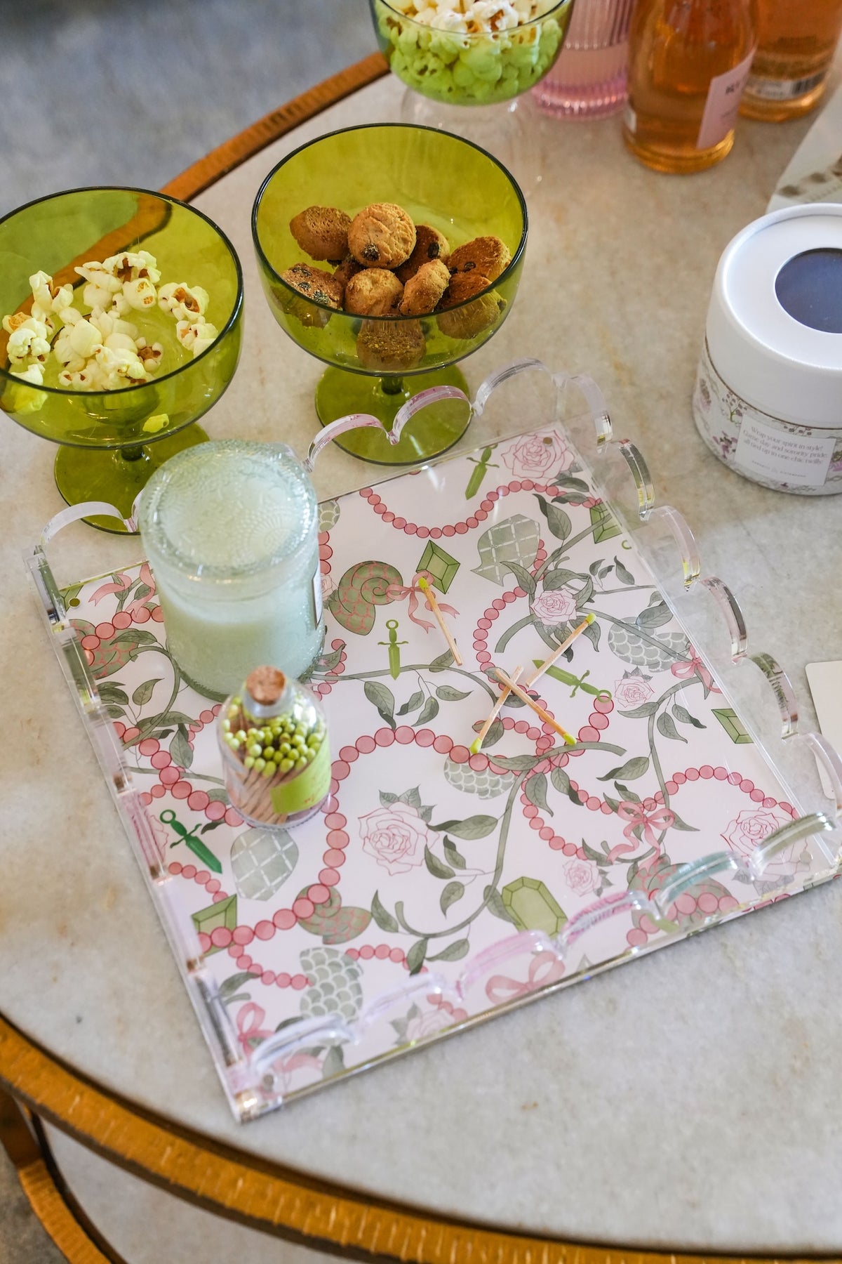 Kappa Delta Acrylic Scalloped Tray