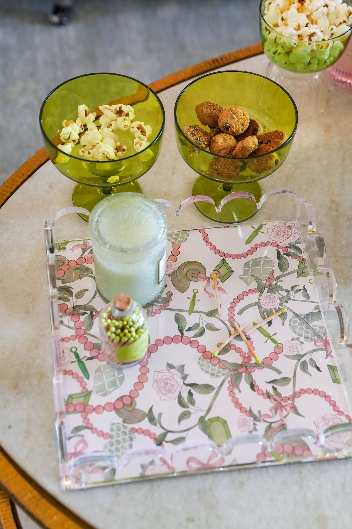 Kappa Delta Acrylic Scalloped Tray