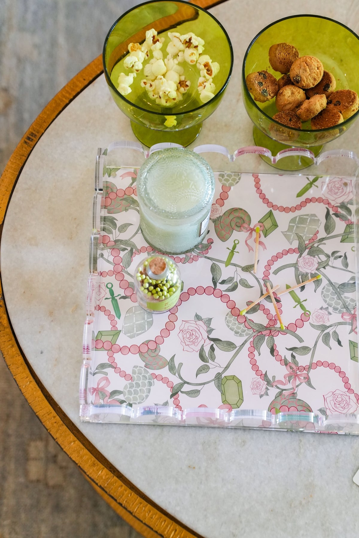 Kappa Delta Acrylic Scalloped Tray