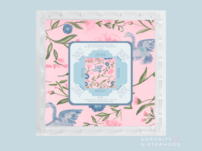 Mahjong Acrylic Scalloped Tray