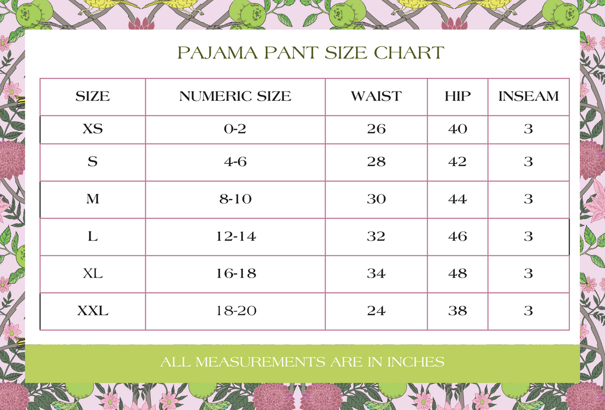 Mahjong Heirloom Pajama Pants Set - Pink
