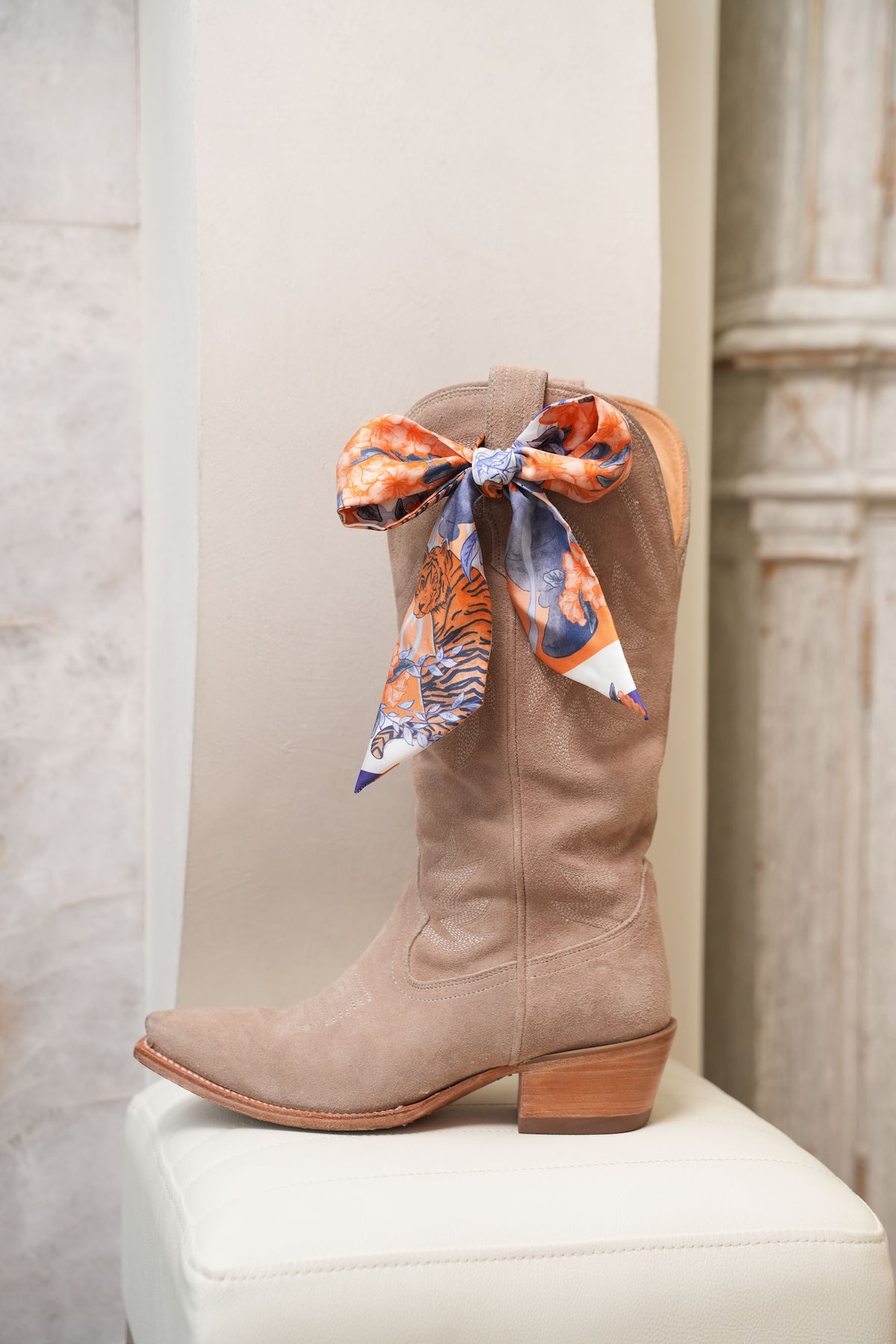 Purple & Orange Heirloom Scarflette™