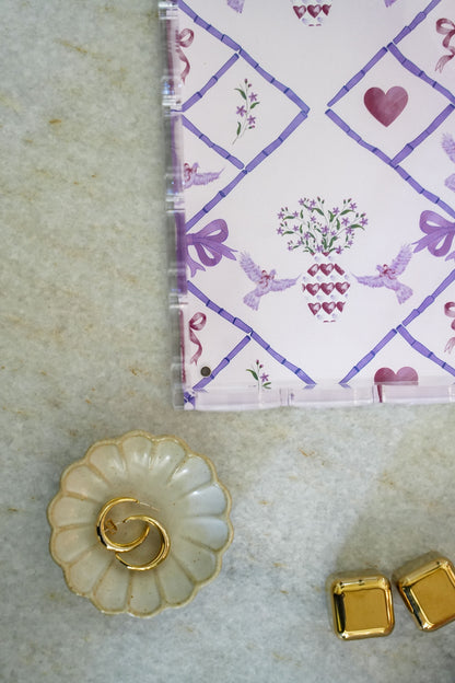 Sigma Kappa Acrylic Scalloped Tray