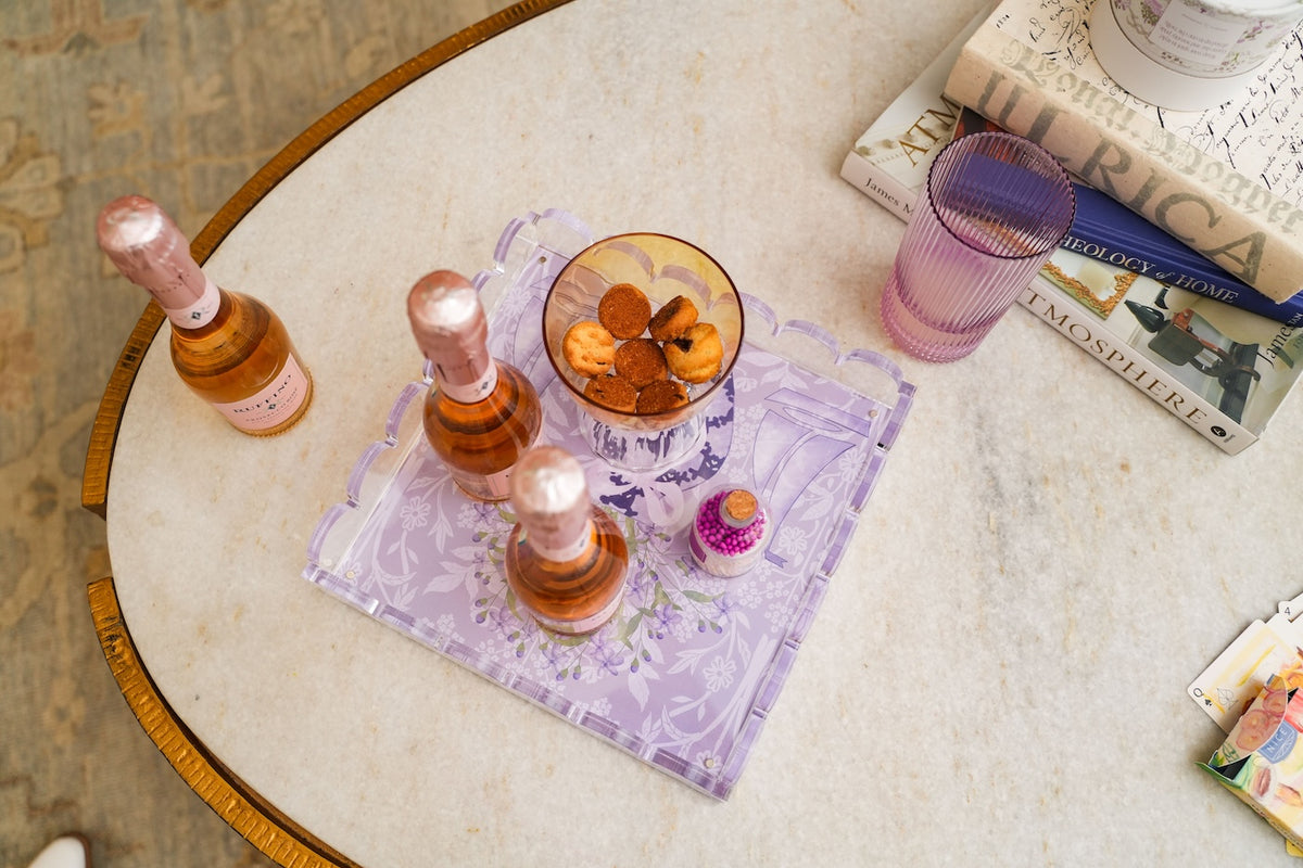 Sigma Sigma Sigma Acrylic Scalloped Tray