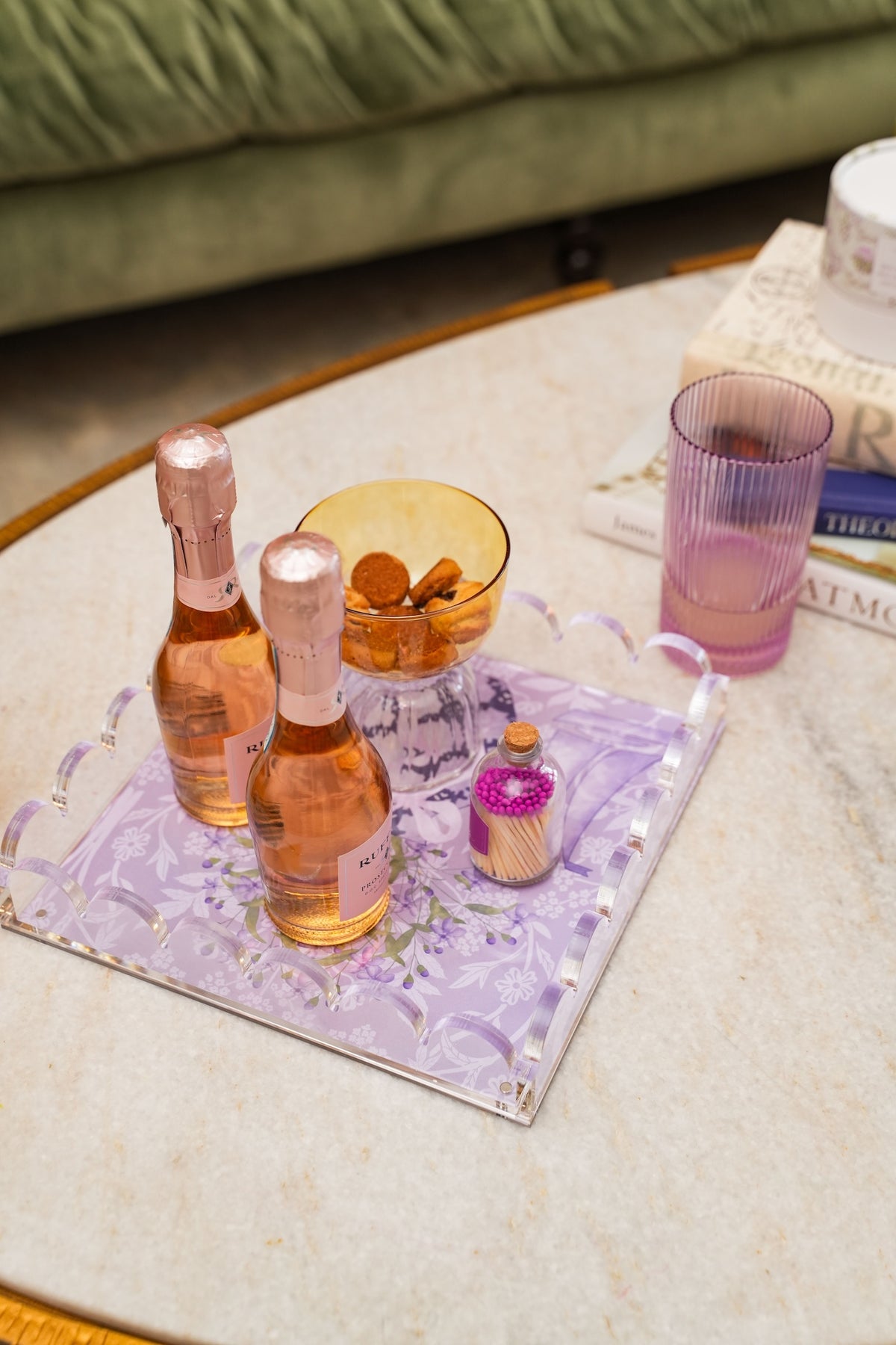 Sigma Sigma Sigma Acrylic Scalloped Tray