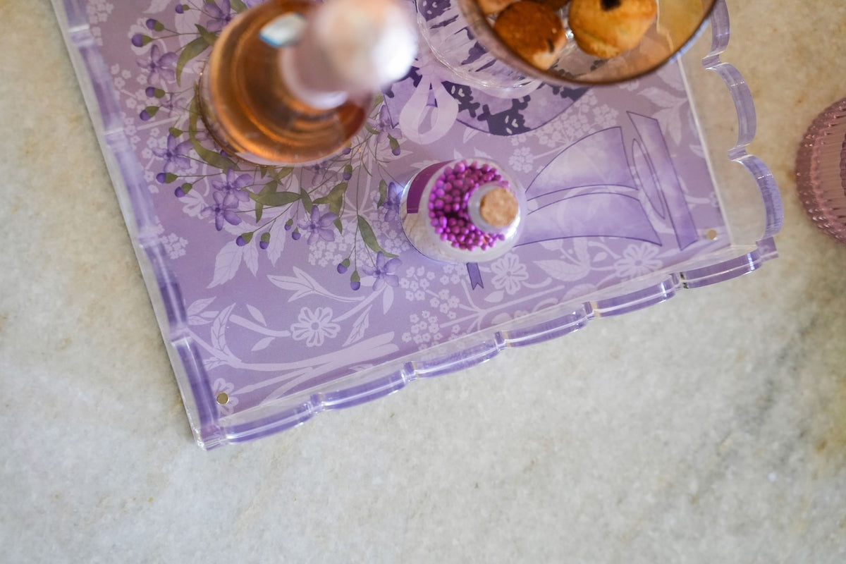 Sigma Sigma Sigma Acrylic Scalloped Tray