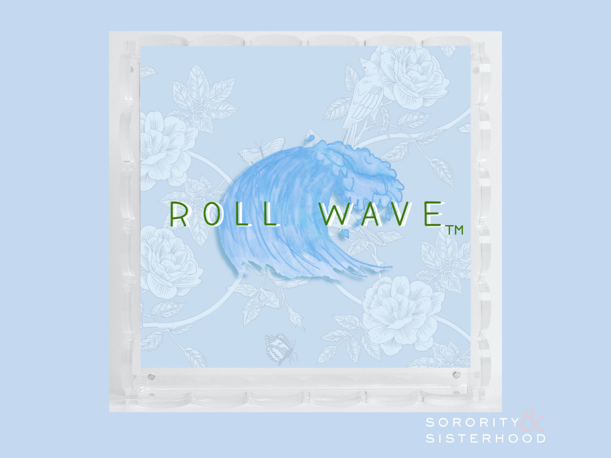 Tulane Acrylic Scalloped Tray