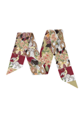 Garnet & Gold Heirloom Scarflette™ — 100% silk hand-illustrated scarflette